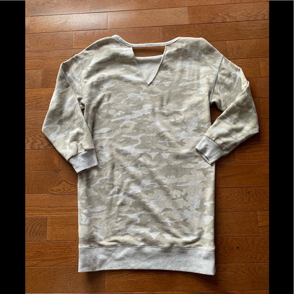 ❤️GAP PULLOVER SWEATSHIRT DRESS/TUNIC TOP-CAMO-M❤️ - Picture 3 of 11